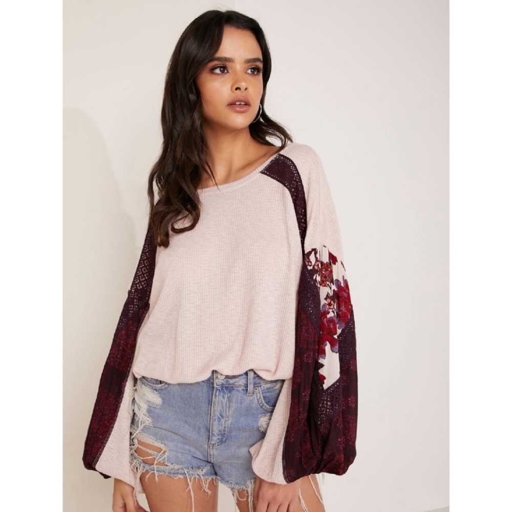 Free people embroidered top